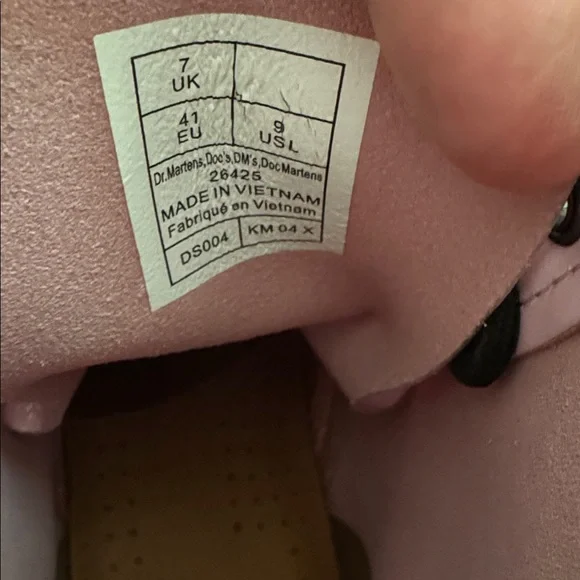 Dr. Martens Pink Patent Leather Combat Boots, New/Never Worn / without box. - Picture 5 of 8